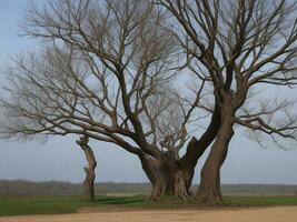 arbre magnifique proche en haut image ai généré photo