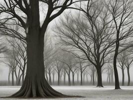 arbre magnifique proche en haut image ai généré photo