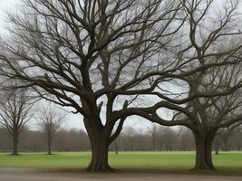 arbre magnifique proche en haut image ai généré photo