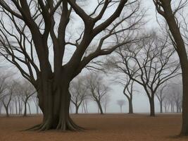 arbre magnifique proche en haut image ai généré photo