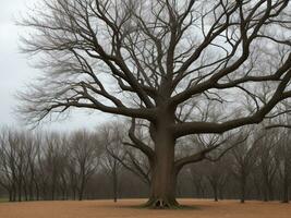 arbre magnifique proche en haut image ai généré photo