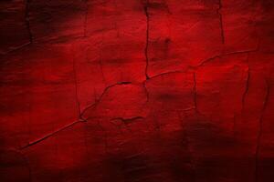 une foncé rouge Contexte avec une texturé surface, rouge texture arrière-plan, génératif ai photo