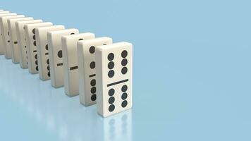 le dominos est une classique dessus de la table Jeu 3d le rendu photo