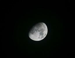 nuit photo de le plein lune à le périgée indiquer. super lune.