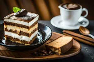 le meilleur dessert dans le monde est une Chocolat gâteau. généré par ai photo