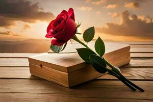 photo fond d'écran le ciel, le soleil, le livre, le rose, le livre, le Rose. généré par ai