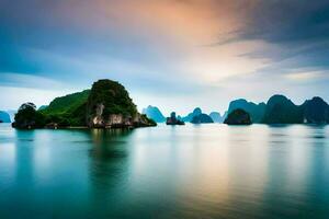 le Ha longue baie dans vietnam. généré par ai photo