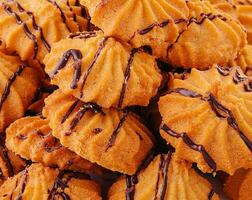 fait maison croquant biscuits avec Chocolat crème photo