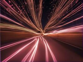 lentille est sur tableau. photographe équipement généré par ai photo