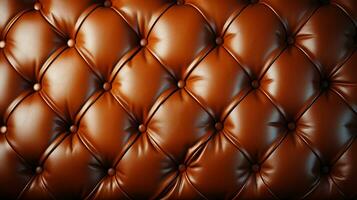 texture de authentique cuir avec rhombique piqûre. ai génératif. photo