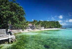 plage de la baie de diniwid au paradis tropical boracay philippines photo