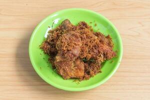 ayam goreng Kalasan, Indonésie traditionnel cuisine fabriqué de frit poulet photo