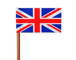 drapeau du royaume-uni isolé photo