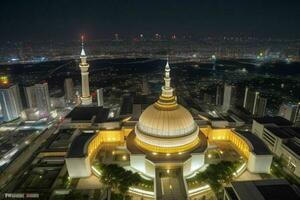 mosquée istiqlal Djakarta. Contexte. ai génératif pro photo