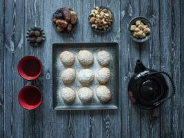 arabe bonbons, de fête arabe biscuits. photo