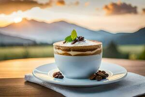 le meilleur café dans le monde. généré par ai photo