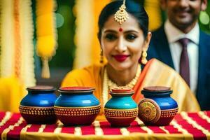 Indien mariage la photographie dans Bangalore. généré par ai photo