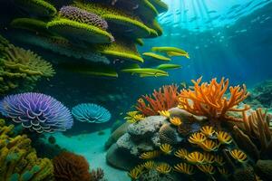 le génial barrière récif, Australie. généré par ai photo