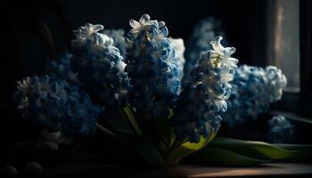 la nature cadeau une frais, coloré bouquet de sous-marin tulipes généré par ai photo