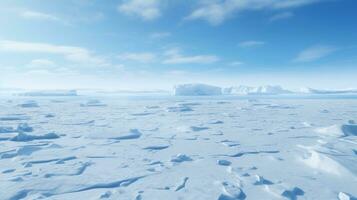 le Nord poteaux glacé étendue. génératif ai photo