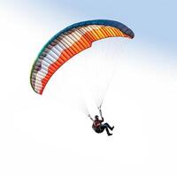 parapente sur blanc Contexte. génératif ai photo