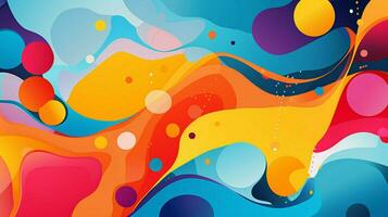 abstrait toile de fond avec vibrant multicolore formes photo