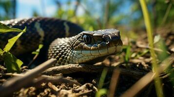 animal la nature reptile dans le sauvage serpent en plein air photo