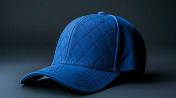 bleu base-ball casquette symbolise moderne des sports mode photo