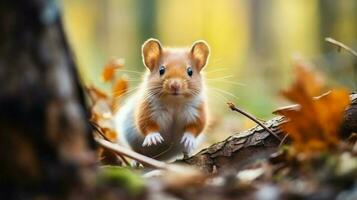 mignonne petit mammifère dans le sauvage à la recherche à caméra en plein air photo