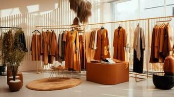 à la mode Vêtements dans une moderne boutique boutique photo