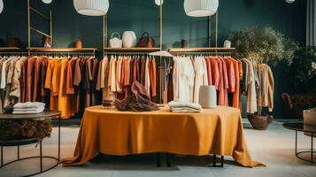 à la mode Vêtements dans une moderne boutique boutique photo