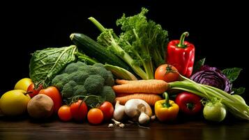 Frais et en bonne santé des légumes la nature nourriture photo