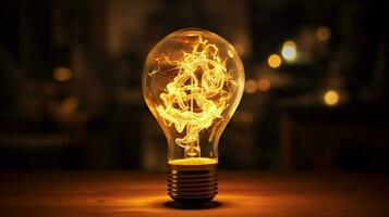 embrasé électrique lumière enflammer filament inspirant Créatif photo