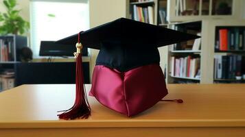 l'obtention du diplôme robe casquette gland Succès atteint photo