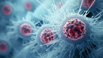 agrandie cancer cellules surligner génétique mutations photo