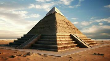 majestueux pyramide forme admiration inspirant ancien civilisation photo