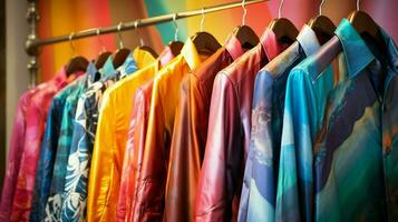 multi coloré habits dans boutique collection pour Hommes photo