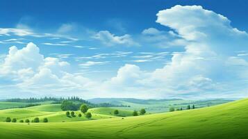 la nature beauté bleu ciel et vert paysage photo