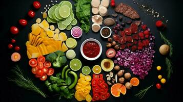 pimenter en haut votre repas avec coloré variation photo