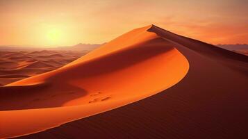 Soleil embrassé le sable dunes majestueux beauté dans Afrique photo