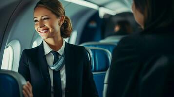 Jeune femme d'affaires souriant en toute confiance à l'intérieur commercial photo