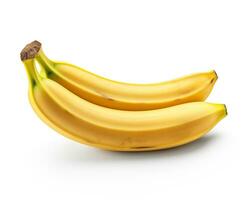 photo de banane isolé sur blanc Contexte. génératif ai