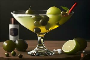 Vodka martini avec Olives photo