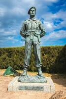 statue et Mémorial pour Seigneur amoureux à épée plage, la Normandie, France. août 15 2023. photo