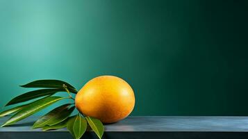 photo de mangue sur une minimaliste tableau. génératif ai