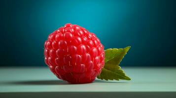 photo de rouge framboise sur une minimaliste tableau. génératif ai