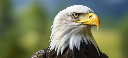 portrait de un américain chauve aigle, faune. génératif ai photo