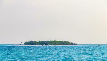 îles de banc de sable turquoise tropicales naturelles madivaru finolhu atoll rasdhoo maldives. photo