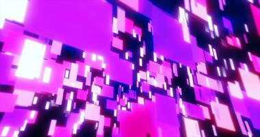 violet et bleu énergie carrés et rectangles particules la magie embrasé salut-technologie futuriste abstrait Contexte photo