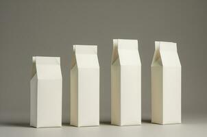 Lait carton maquette. génératif ai photo